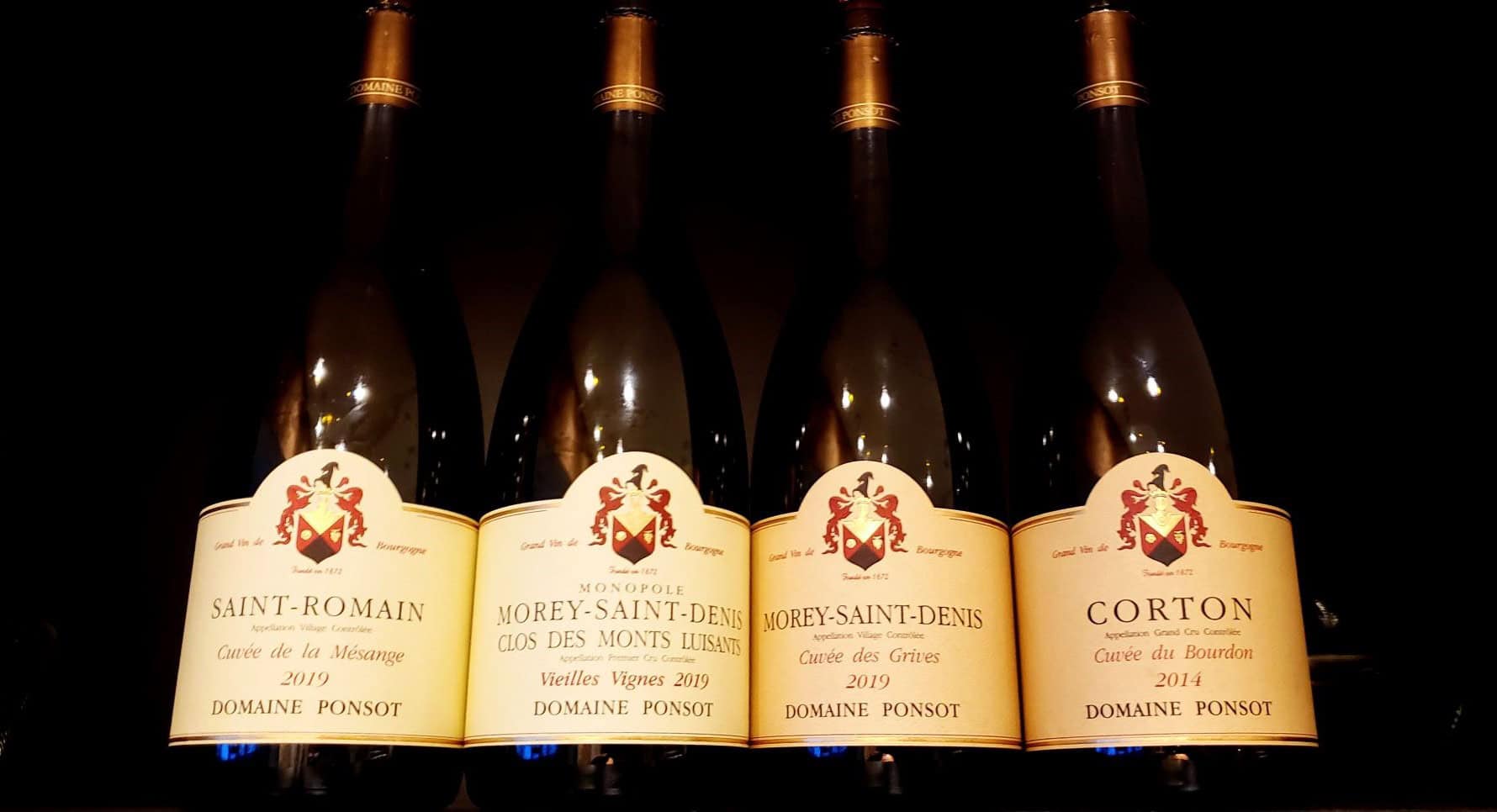 Alguns dos vinhos da Domaine Ponsot - Wine Fun